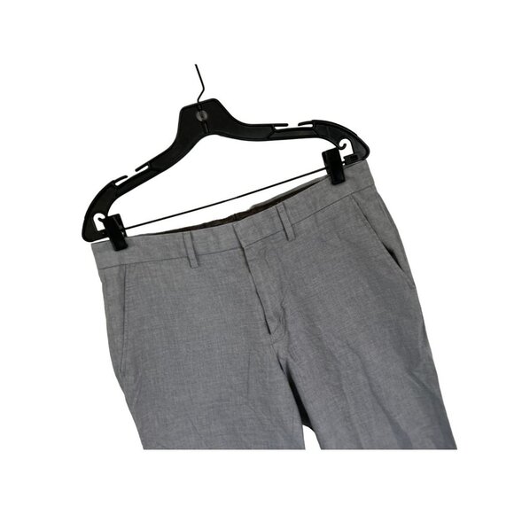 J.CREW BOWERY Trousers 100% Cotton Heather Gray Strait Cut Size 32/30 - Picture 2 of 8